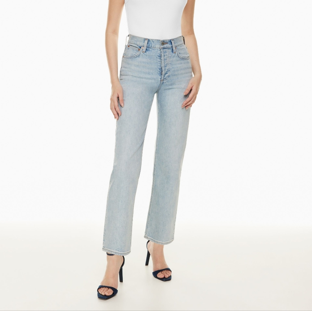 Aritzia Denim Forum The Arlo Hi-Rise Straight Jean 30L